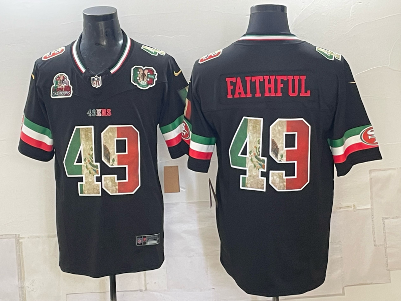 Men 2026 Nike San Francisco 49ers #49 Faithful black NFL Jersey 091503->san francisco 49ers->NFL Jersey
